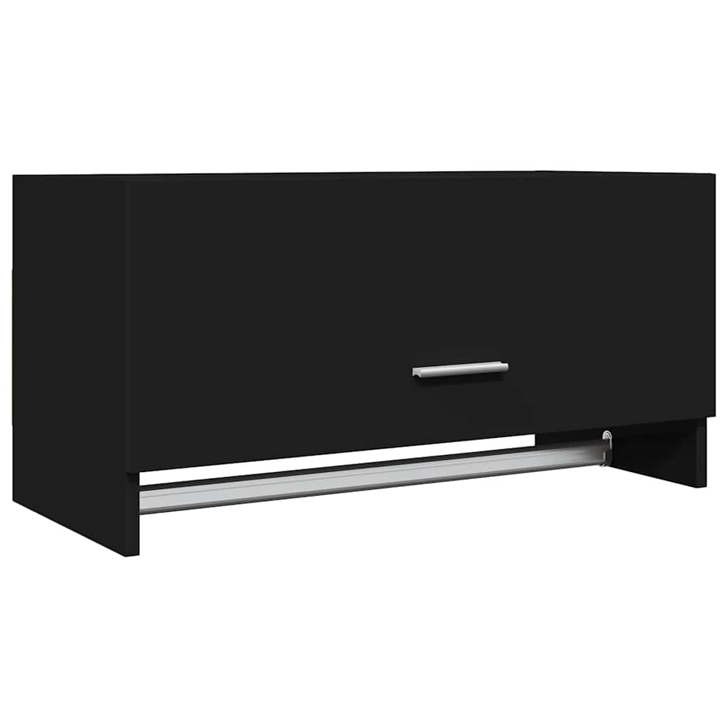 Kleiderschrank Schwarz 70x32,5x35 cm Holzwerkstoff