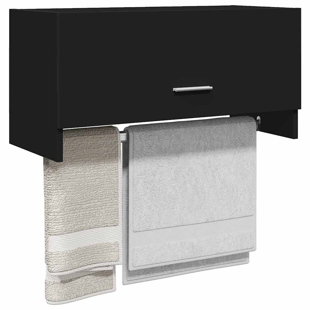 Kleiderschrank Schwarz 70x32,5x35 cm Holzwerkstoff
