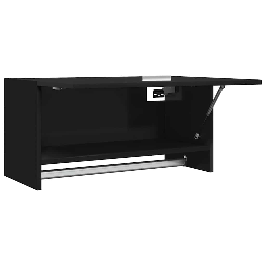 Kleiderschrank Schwarz 70x32,5x35 cm Holzwerkstoff