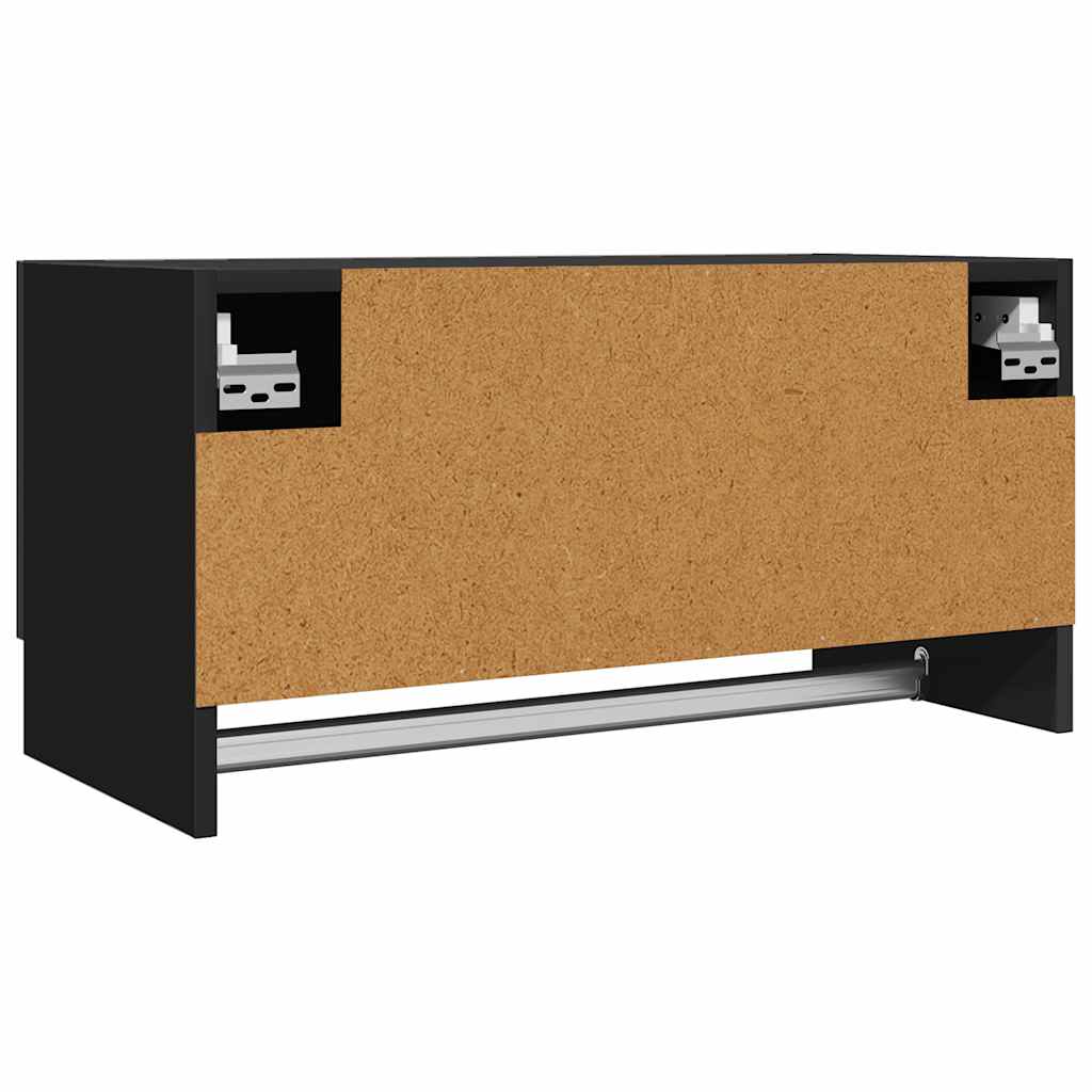 Kleiderschrank Schwarz 70x32,5x35 cm Holzwerkstoff