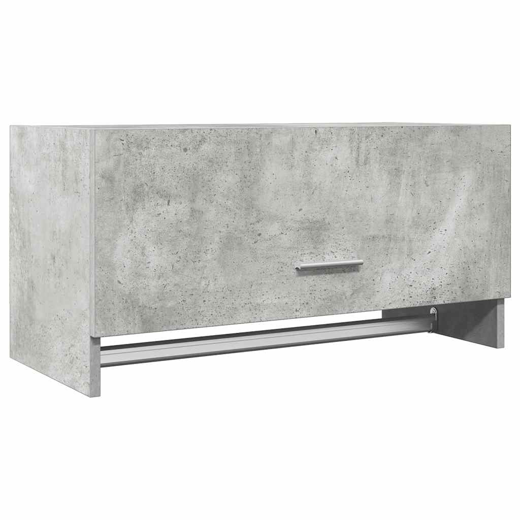 Kleiderschrank Betongrau 70x32,5x35cm Holzwerkstoff
