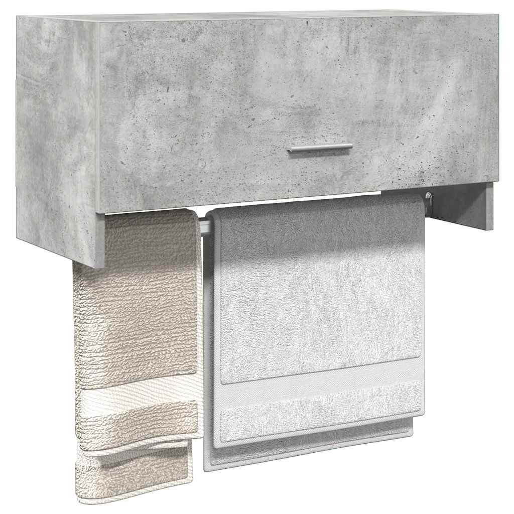 Kleiderschrank Betongrau 70x32,5x35cm Holzwerkstoff