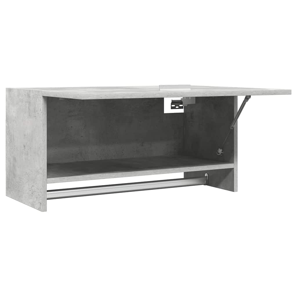 Kleiderschrank Betongrau 70x32,5x35cm Holzwerkstoff