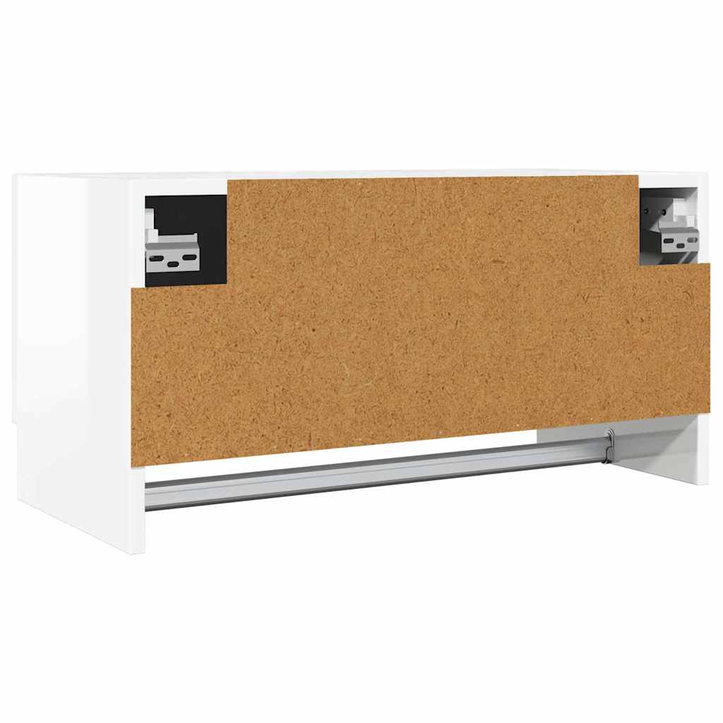 Kleiderschrank Hochglanz-Weiß 70x32,5x35 cm Holzwerkstoff