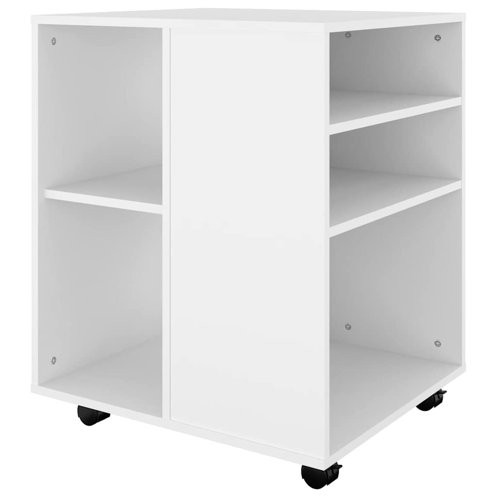 Rollschrank Weiß 60x53x72 cm Holzwerkstoff