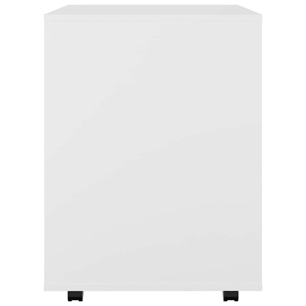 Rollschrank Weiß 60x53x72 cm Holzwerkstoff