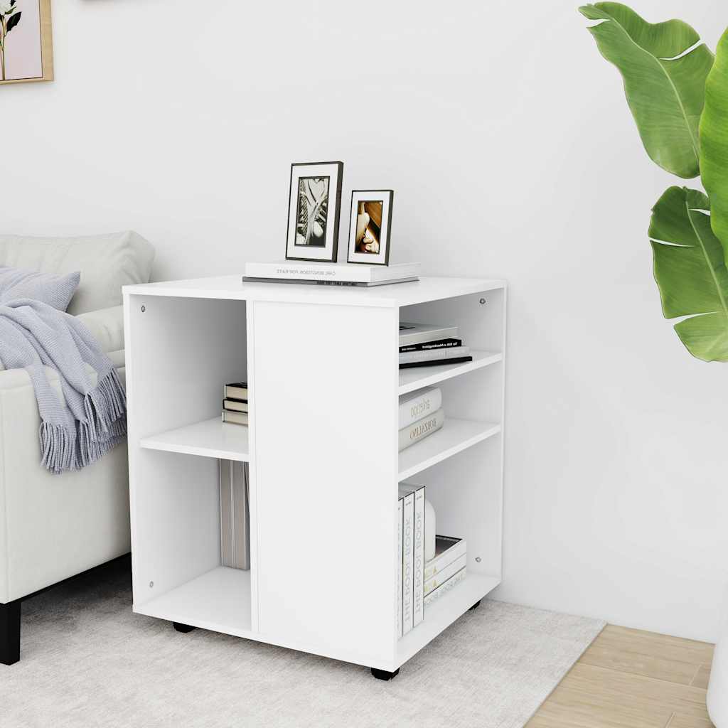 Rollschrank Weiß 60x53x72 cm Holzwerkstoff