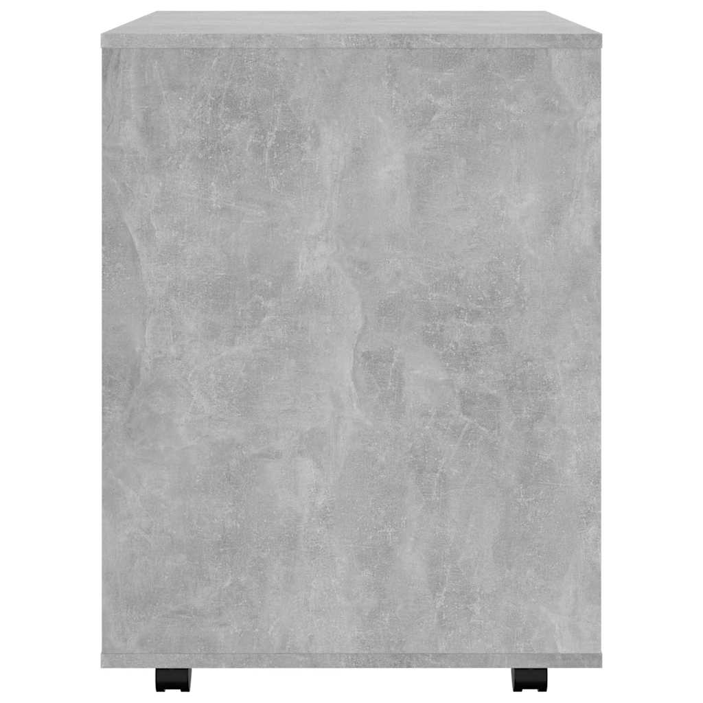 Rollschrank Betongrau 60x53x72 cm Holzwerkstoff