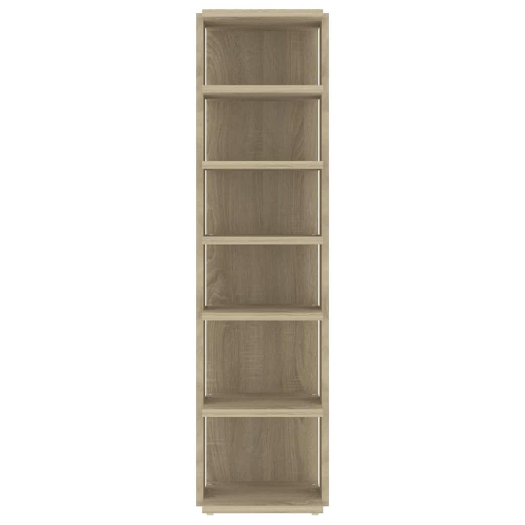 Schuhschränke 2 Stk. Sonoma-Eiche 27,5x27x102 cm