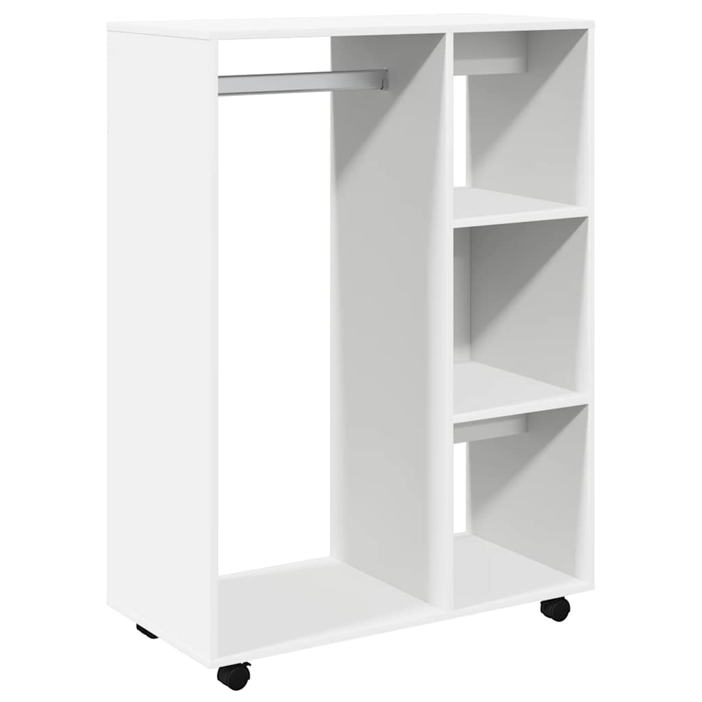 Kleiderschrank Weiß 80x40x110 cm Holzwerkstoff