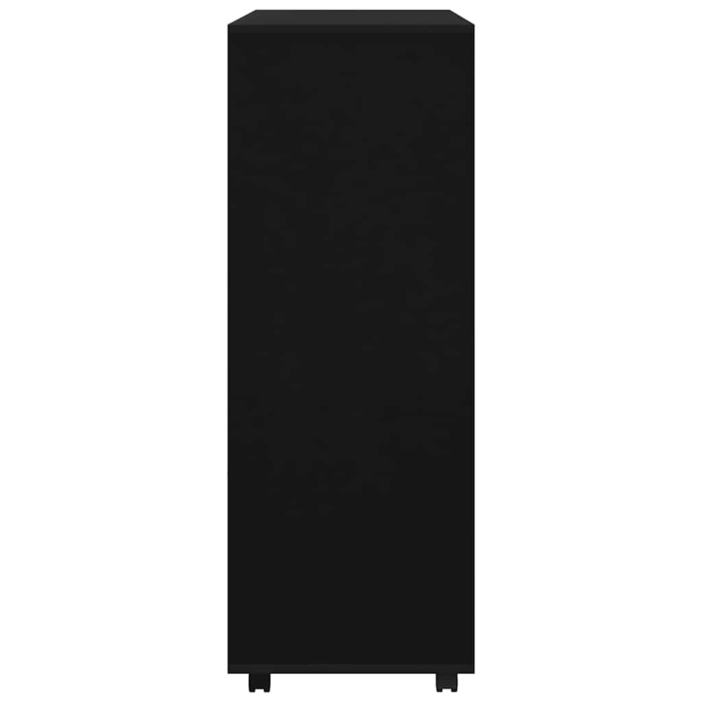 Kleiderschrank Schwarz 80x40x110 cm Holzwerkstoff