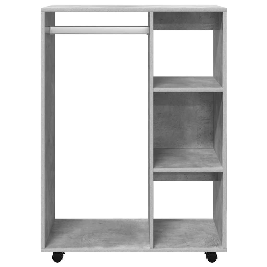 Kleiderschrank Betongrau 80x40x110 cm Holzwerkstoff