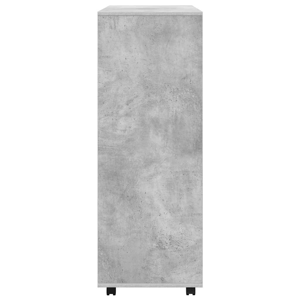 Kleiderschrank Betongrau 80x40x110 cm Holzwerkstoff