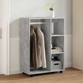 Kleiderschrank Betongrau 80x40x110 cm Holzwerkstoff