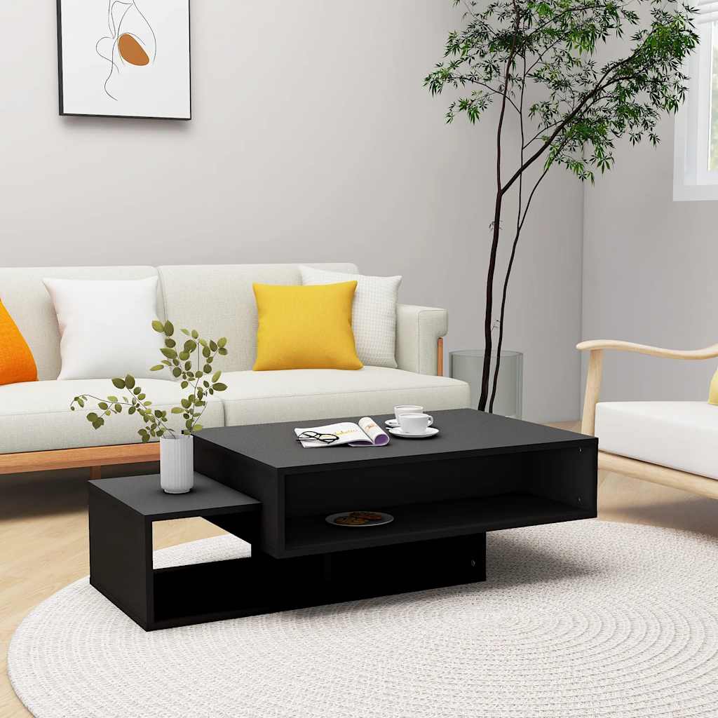 Couchtisch Schwarz 105x55x32 cm Holzwerkstoff