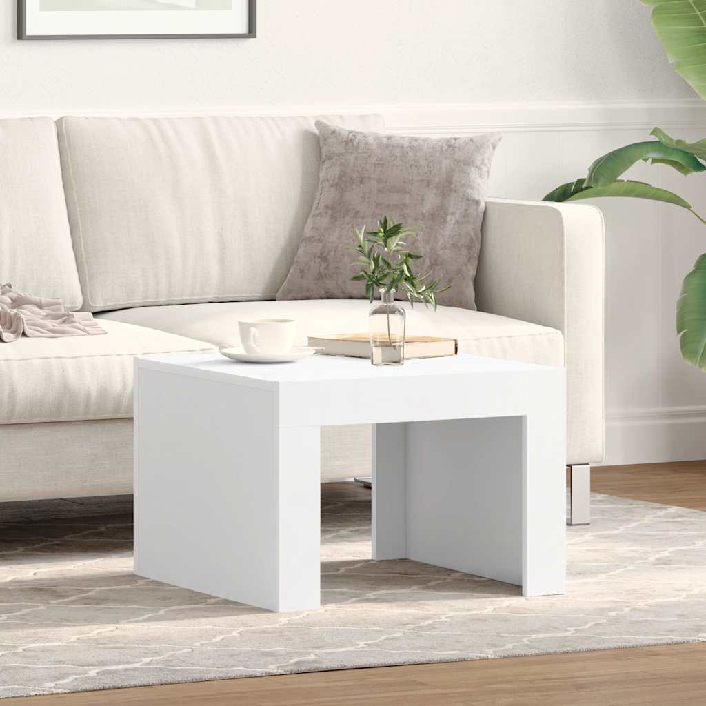 Couchtisch Weiß 50x50x35 cm Holzwerkstoff