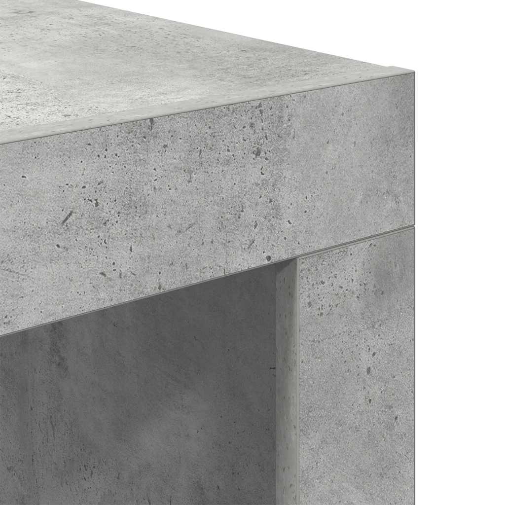 Couchtisch Betongrau 50x50x35 cm Holzwerkstoff