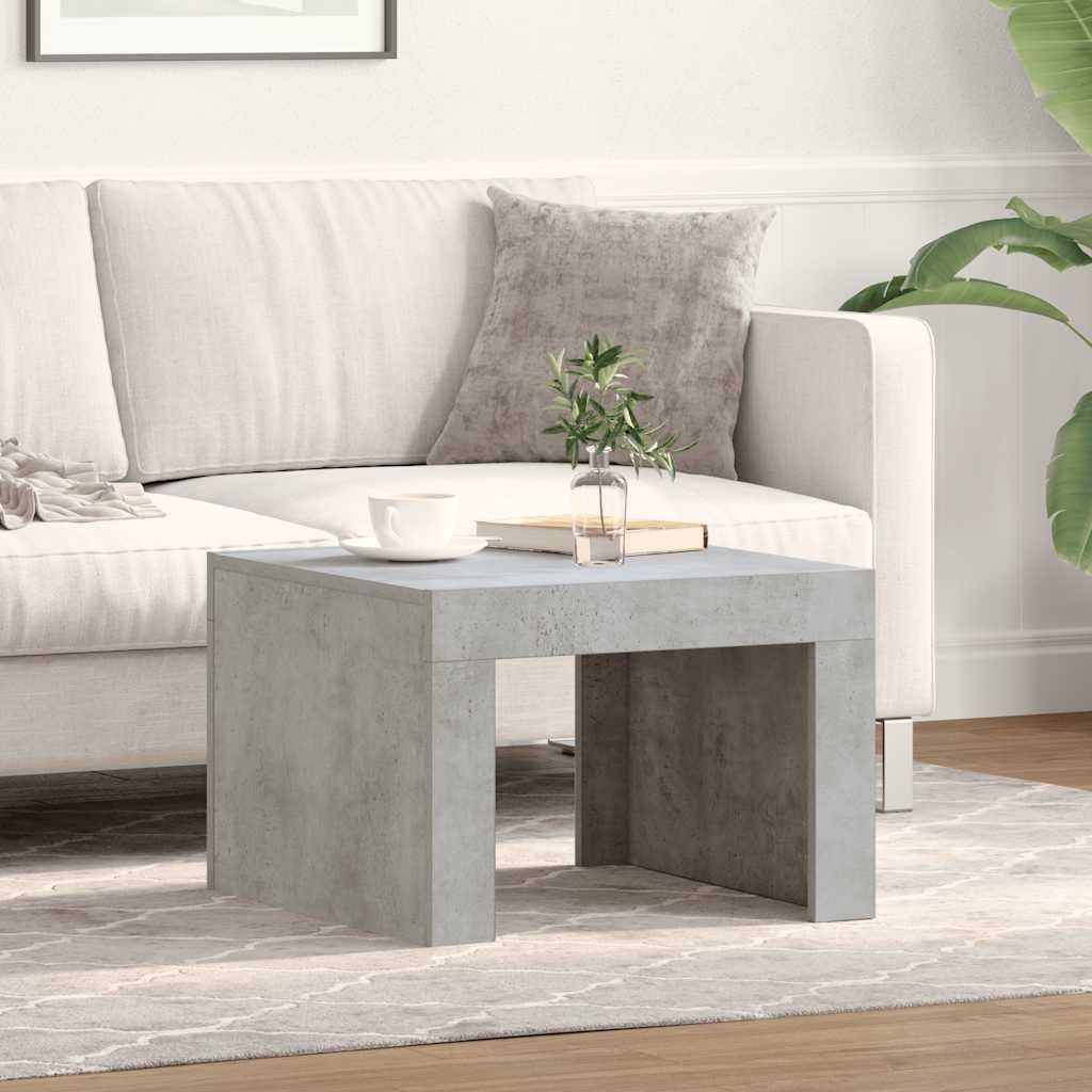 Couchtisch Betongrau 50x50x35 cm Holzwerkstoff