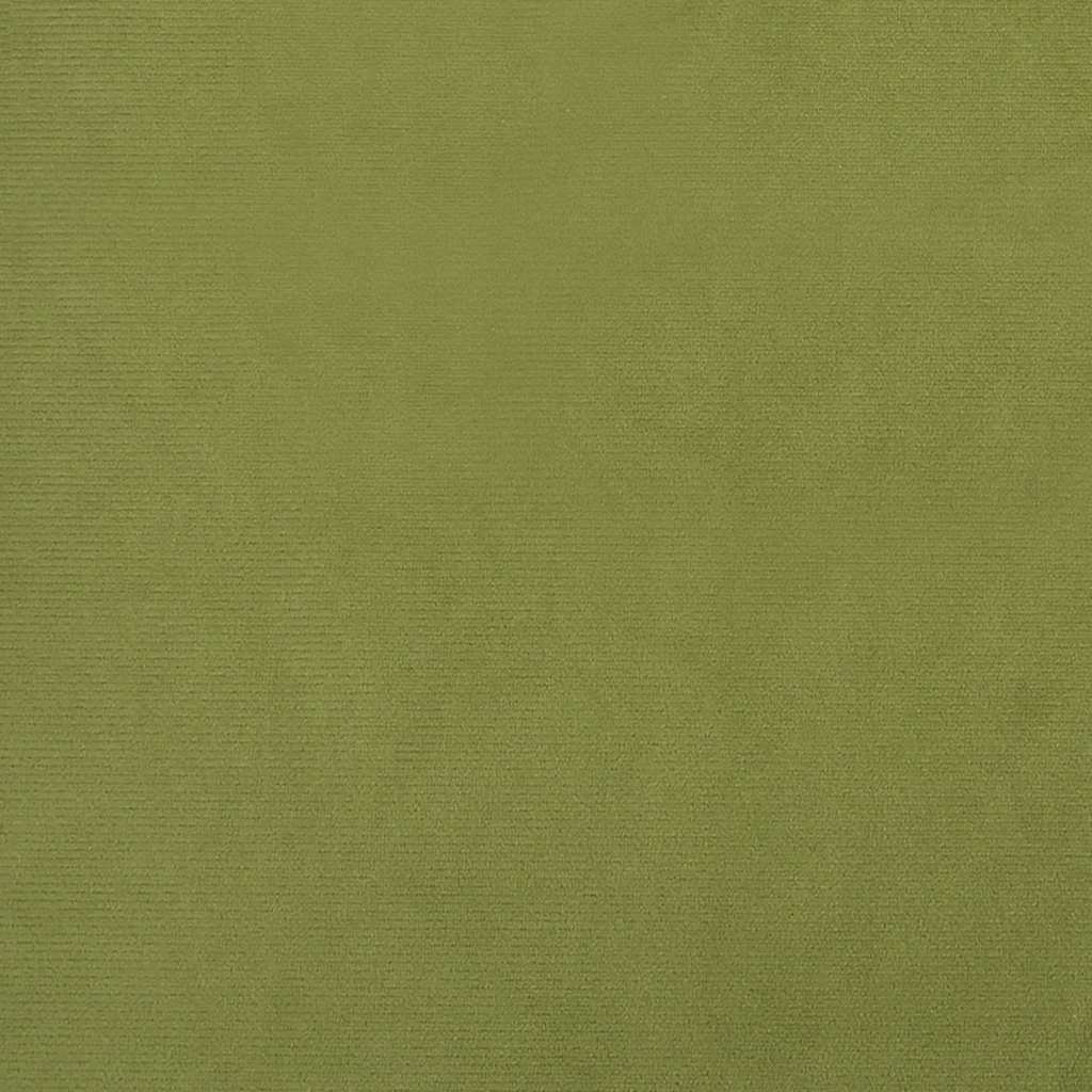 Schlafsofa 2-Sitzer mit 2 Kissen Hellgrün Samt