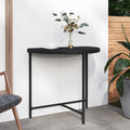Gartentisch Schwarz 80x50x75 cm Poly Rattan