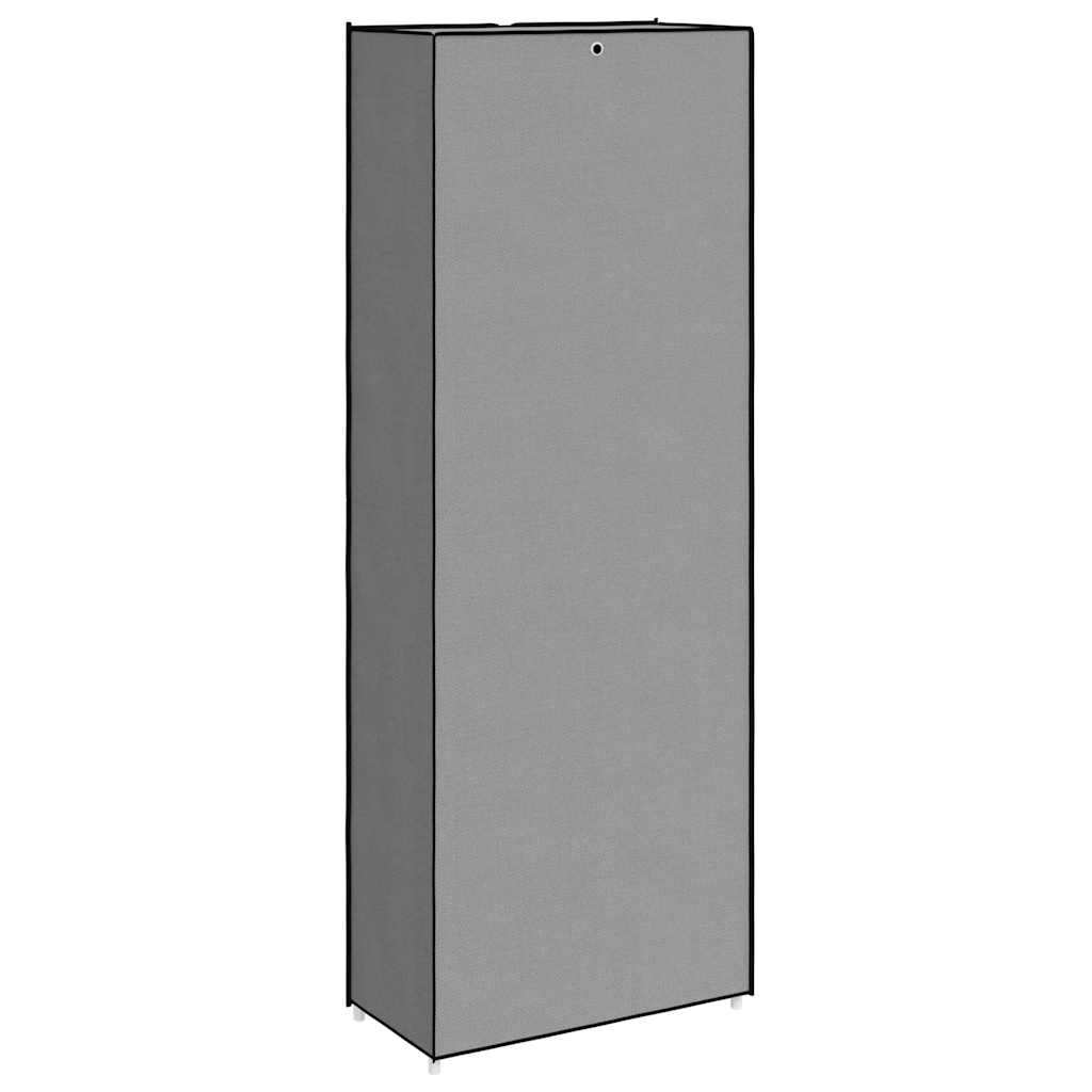 Schuhschrank Grau 60x30x166 cm Stoff