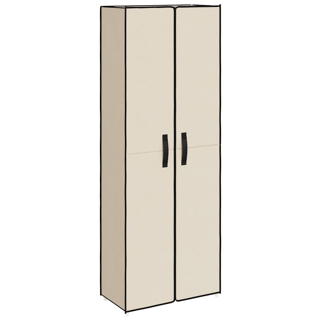 Schuhschrank Creme 60x30x166 cm Stoff