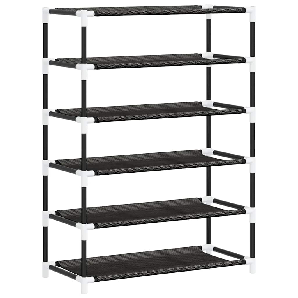 Schuhschrank Schwarz 60x28x90 cm Stoff