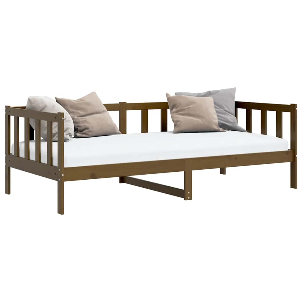Tagesbett Honigbraun Massivholz Kiefer 90x200 cm
