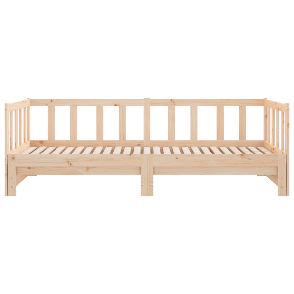 Tagesbett Ausziehbar Massivholz Kiefer 2x(90x200) cm