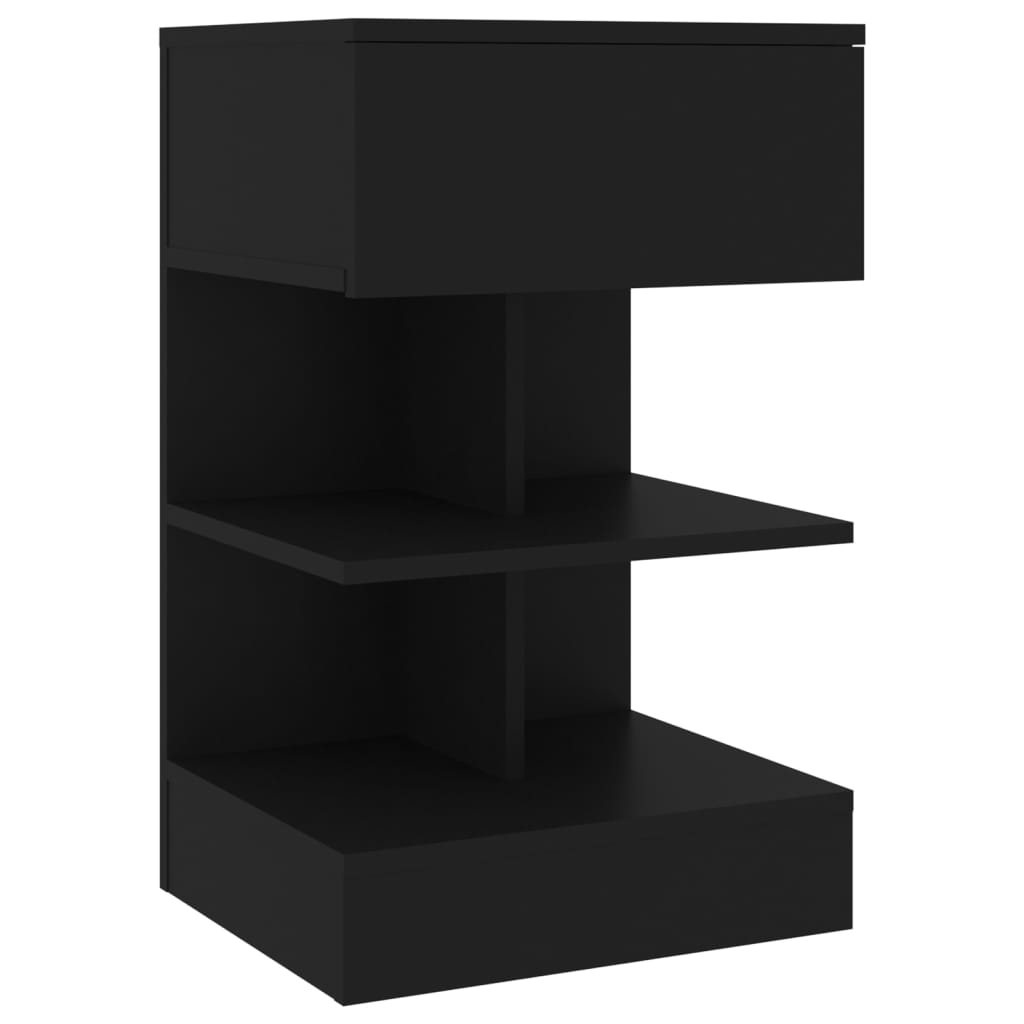 Nachttisch Schwarz 40x35x65 cm Holzwerkstoff