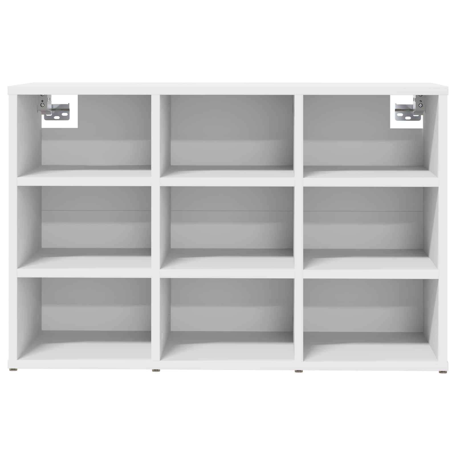 Schuhschrank mit Regal Weiß 77,5 x 30 x 51 cm Holzwerkstoff