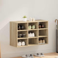 Schuhschrank Sonoma-Eiche 77,5 x 30 x 51 cm Holzwerkstoff