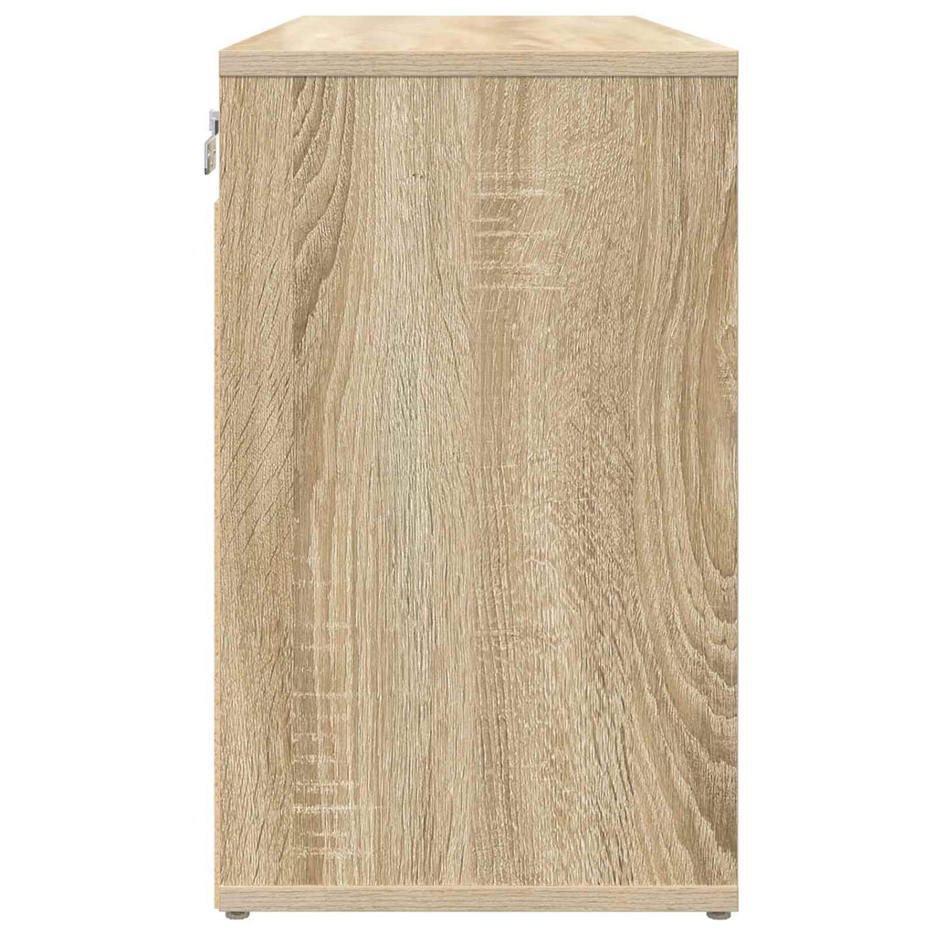 Schuhschrank Sonoma-Eiche 77,5 x 30 x 51 cm Holzwerkstoff
