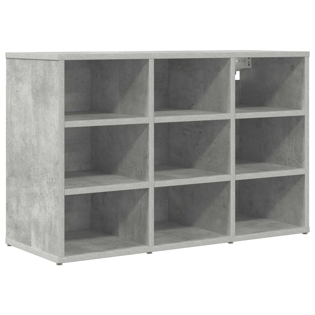 Schuhschrank Betongrau 77,5 x 30 x 51 cm Holzwerkstoff