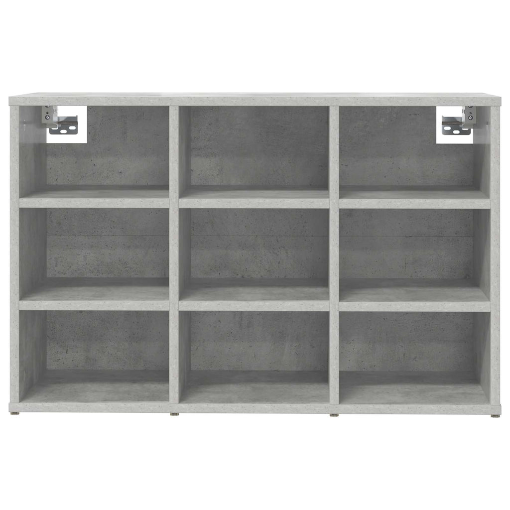 Schuhschrank Betongrau 77,5 x 30 x 51 cm Holzwerkstoff