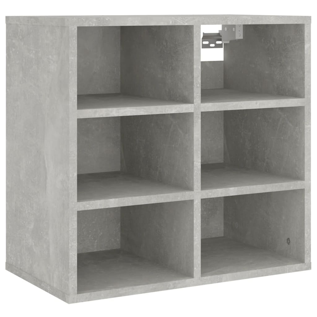 Schuhregal Betongrau 52,5x30x50 cm