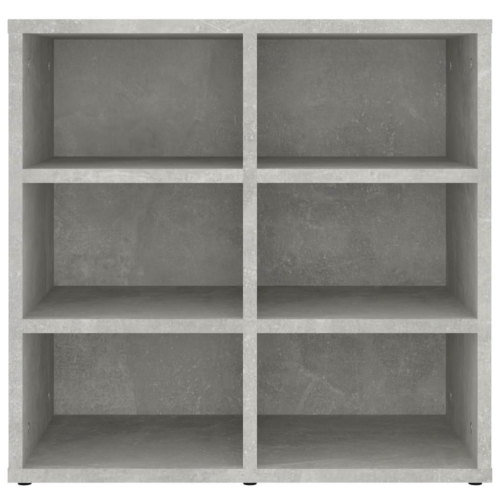 Schuhregale 2 Stk. Betongrau 52,5x30x50 cm