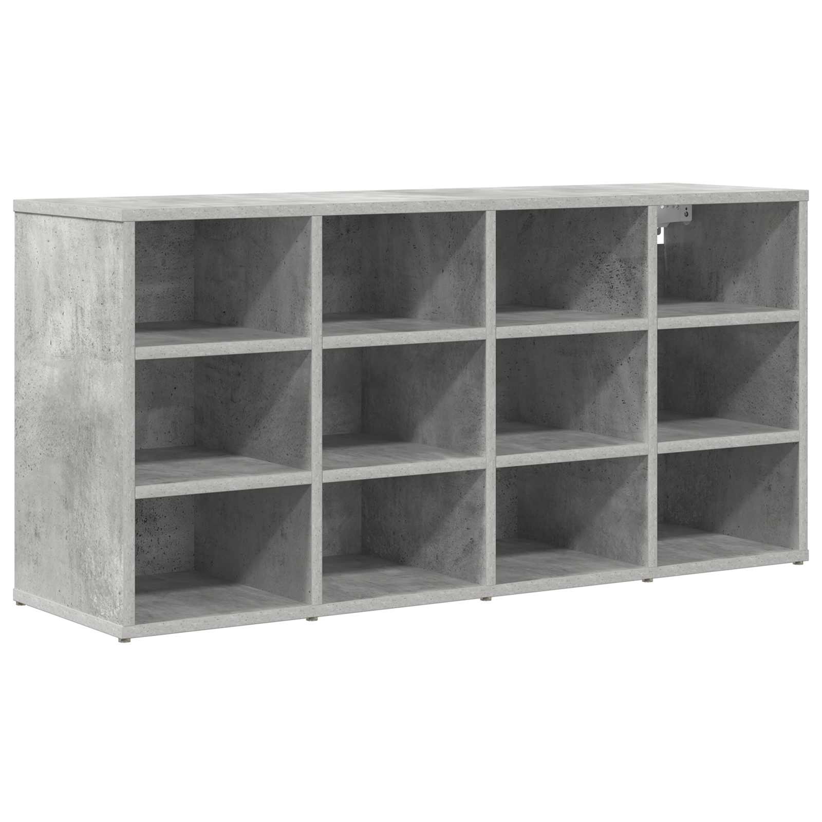 Schuhschrank mit Regal Betongrau 103 x 30 x 51 cm Holzwerkstoff