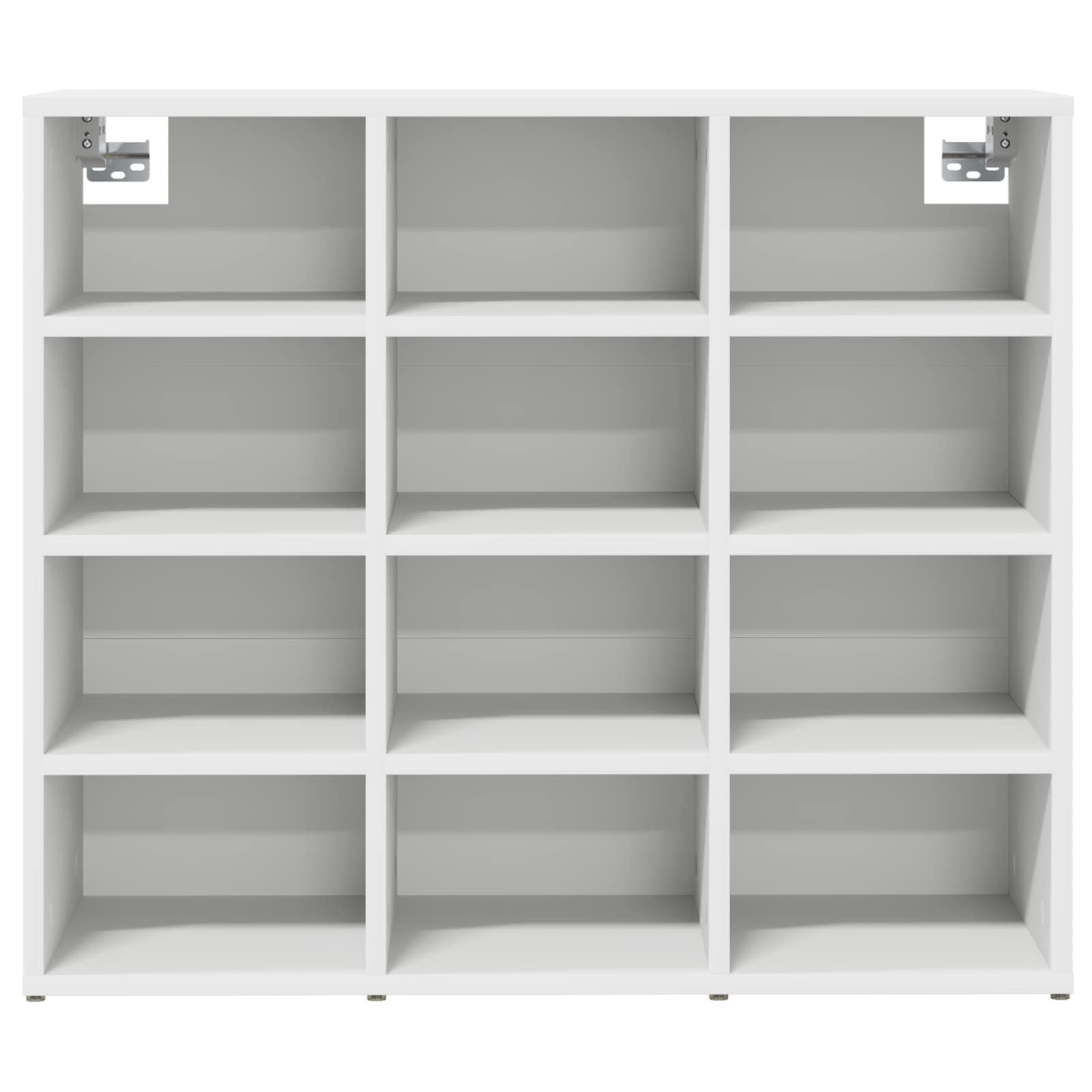 Schuhschrank mit Regal Weiß 77,5 x 30 x 67 cm Holzwerkstoff