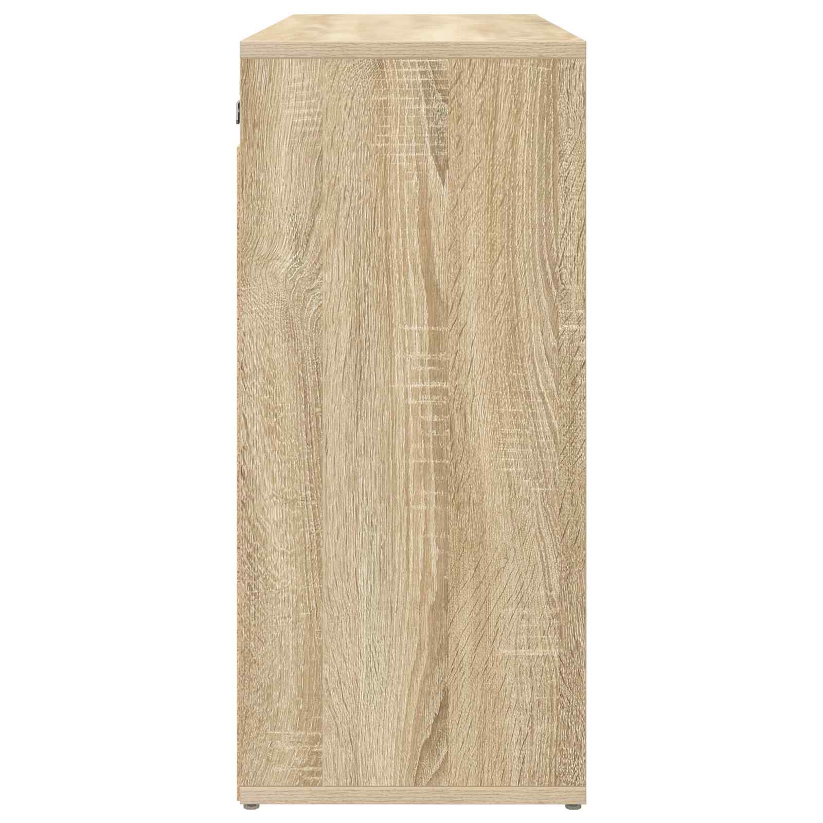 Schuhschrank Sonoma-Eiche 77,5 x 30 x 67 cm Holzwerkstoff