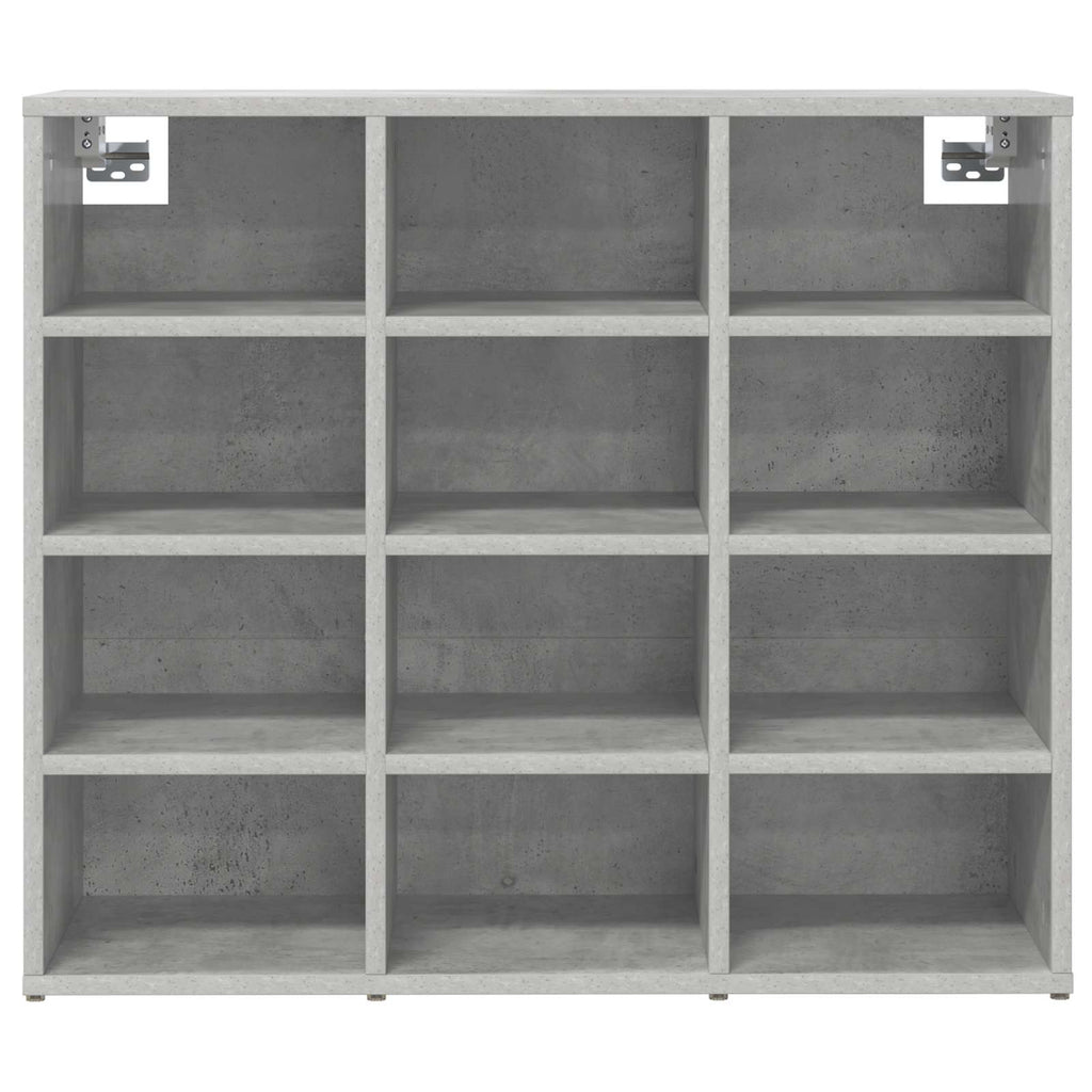 Schuhschrank Betongrau 77,5 x 30 x 67 cm Holzwerkstoff