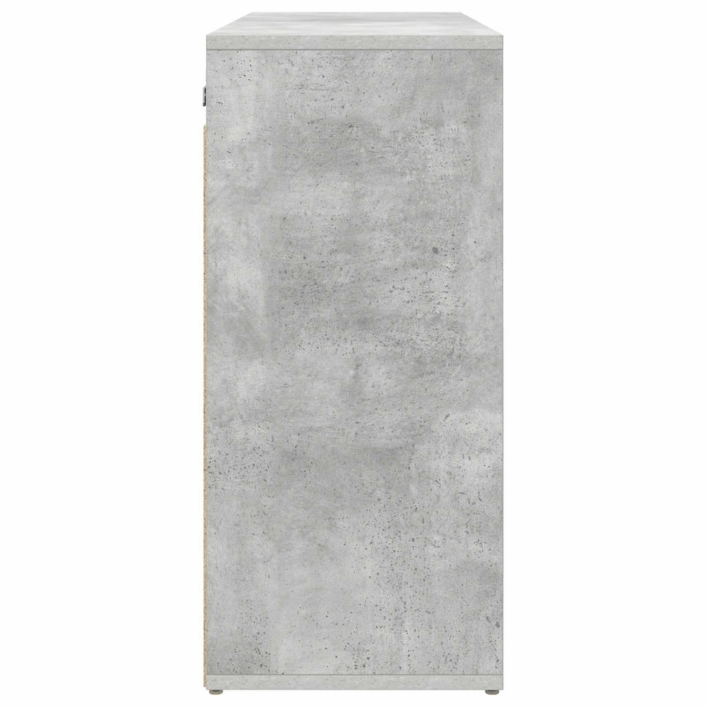 Schuhschrank Betongrau 77,5 x 30 x 67 cm Holzwerkstoff