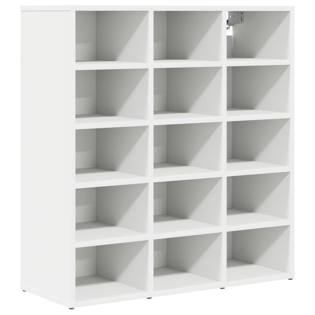 Schuhschrank mit Regal Weiß 77,5 x 30 x 83,5 cm Holzwerkstoff