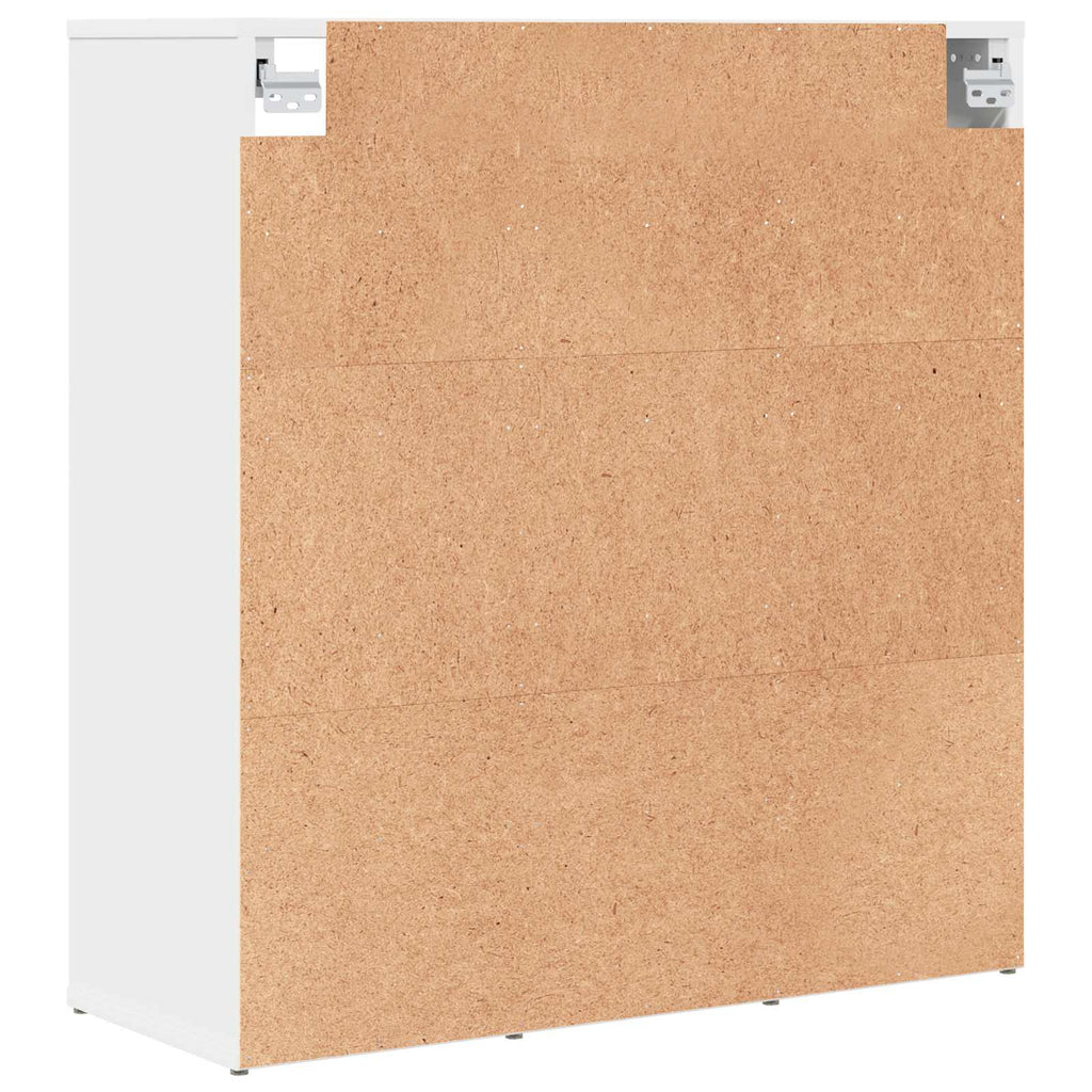 Schuhschrank mit Regal Weiß 77,5 x 30 x 83,5 cm Holzwerkstoff