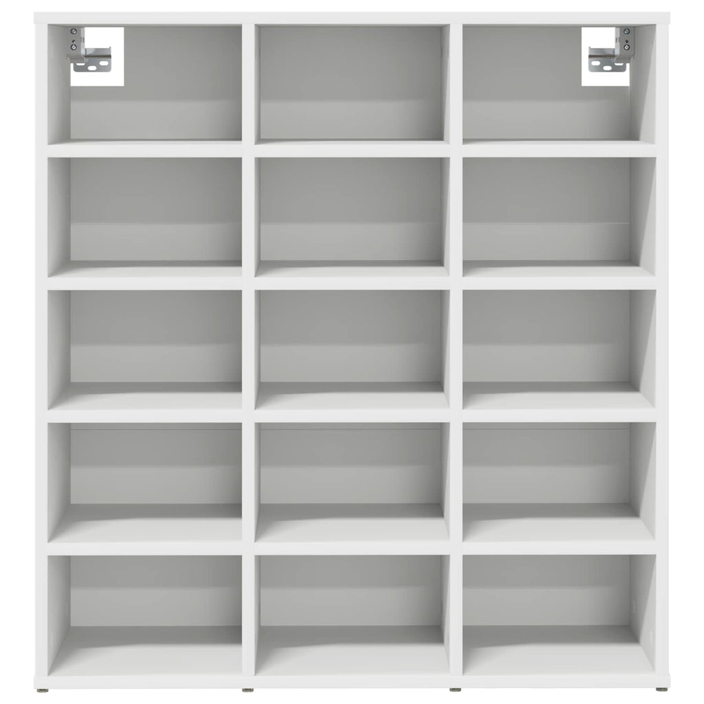 Schuhschrank mit Regal Weiß 77,5 x 30 x 83,5 cm Holzwerkstoff