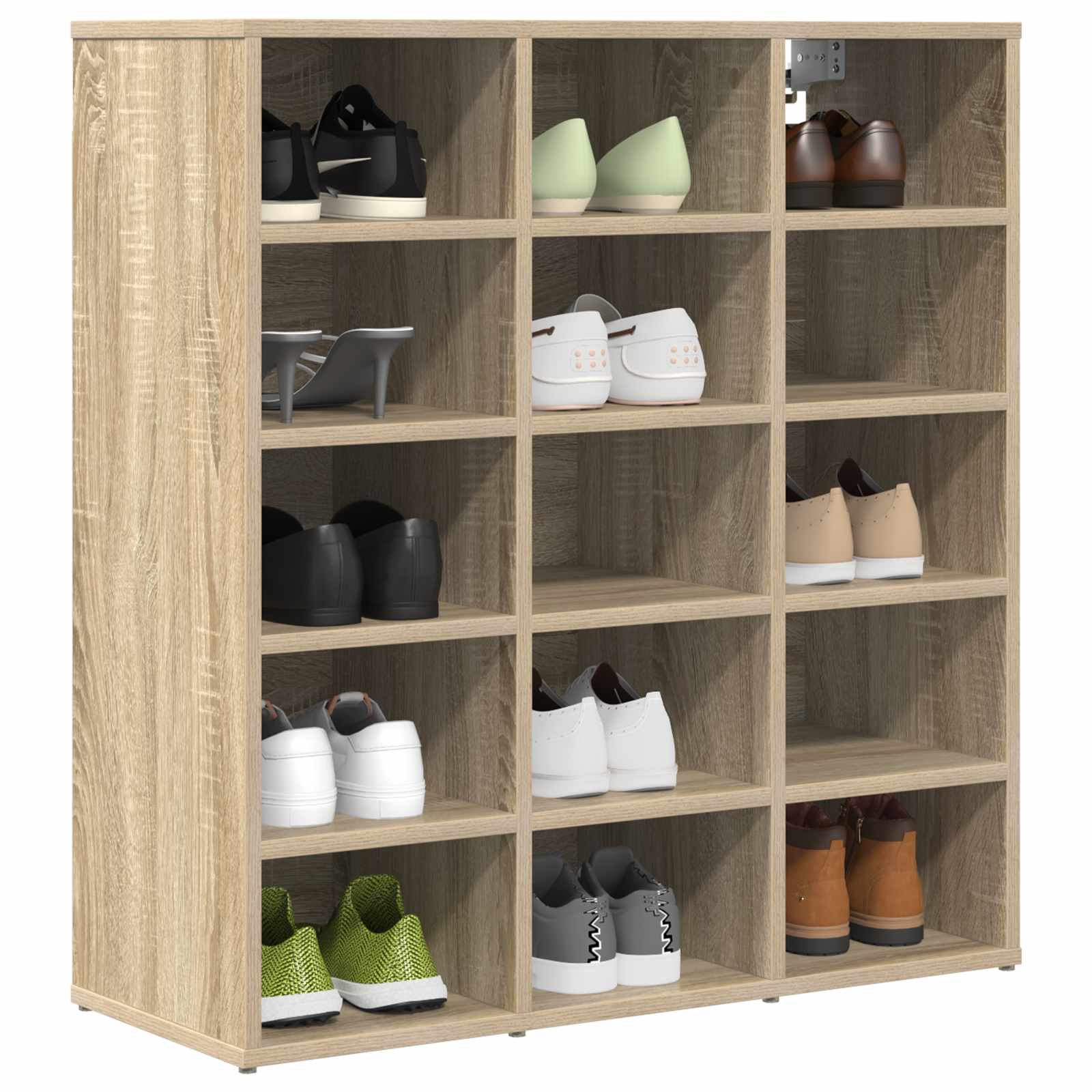 Schuhschrank Sonoma-Eiche 77,5 x 30 x 83,5 cm Holzwerkstoff