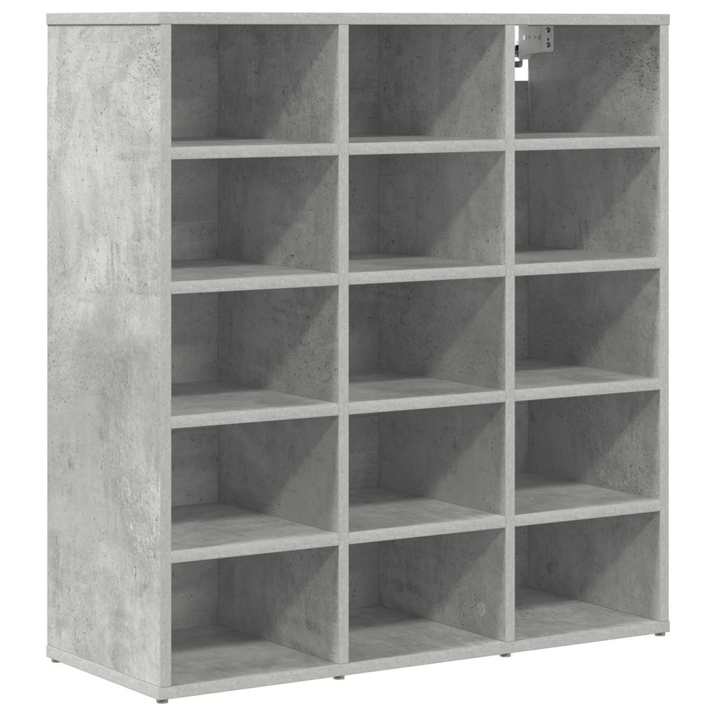 Schuhschrank Betongrau 77,5 x 30 x 83,5 cm Holzwerkstoff