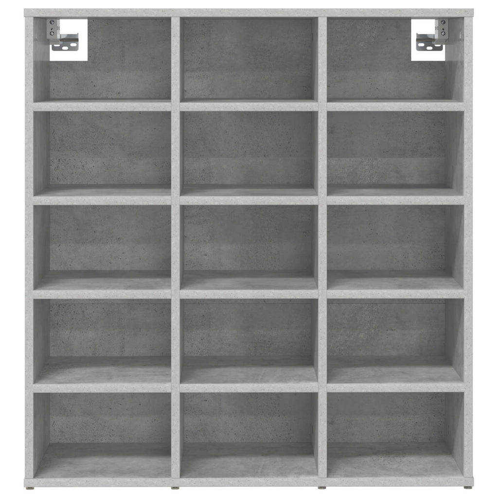 Schuhschrank Betongrau 77,5 x 30 x 83,5 cm Holzwerkstoff