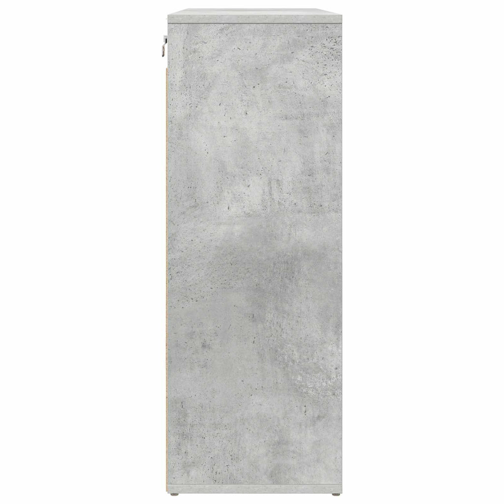 Schuhschrank Betongrau 77,5 x 30 x 83,5 cm Holzwerkstoff