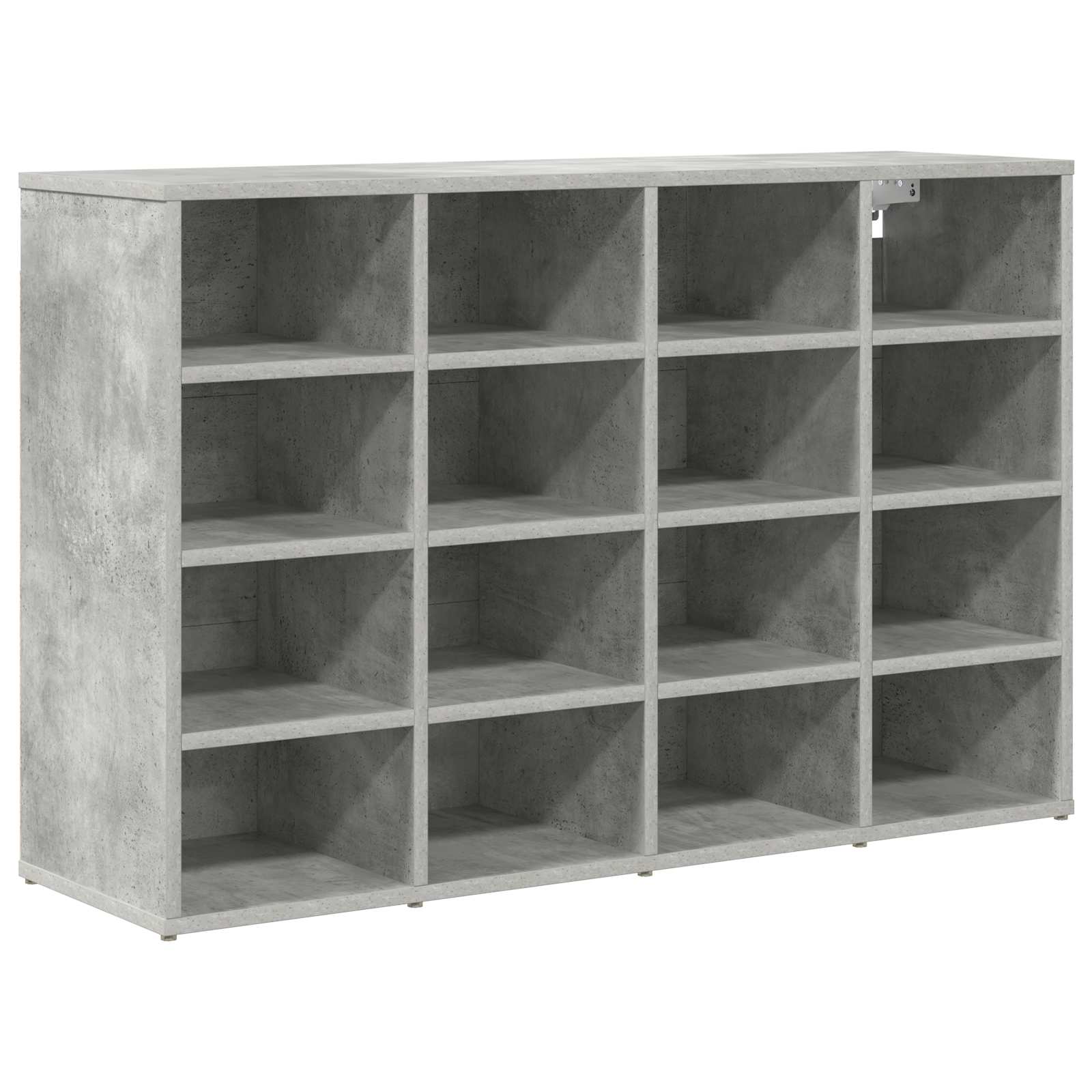 Schuhschrank mit Regal Betongrau 103 x 30 x 67 cm Holzwerkstoff